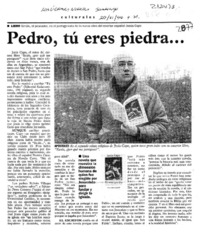 Pedro, tú eres piedra --  [artículo].