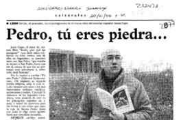 Pedro, tú eres piedra --  [artículo].