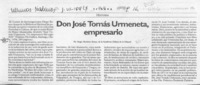 Don José Tomás Urmeneta, empresario  [artículo] Sergio Martínez Baeza.