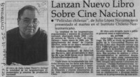Lanzan nuevo libro sobre cine nacional  [artículo].