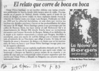 El Relato que corre de boca en boca  [artículo].