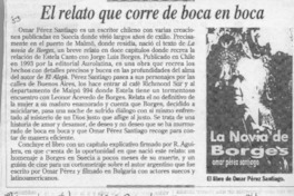 El Relato que corre de boca en boca  [artículo].