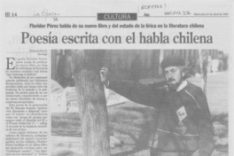 Poesía escrita con el habla chilena