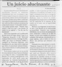 Un juicio alucinante  [artículo] Marino Muñoz Lagos.