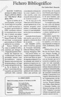 Fichero bibliográfico  [artículo] Carlos René Ibacahce.