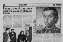 Emma Jauch o una piedrecita más en el Maule  [artículo] Olga Guzmán.