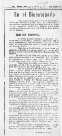 Así es Emma --  [artículo] Carola Rojas.