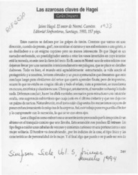 Las azarosas claves de Hagel  [artículo] Carlos Jorquera.