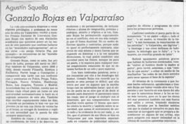 Gonzalo Rojas en Valparaíso