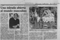 Una mirada abierta al mundo masculino  [artículo].