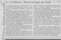 A. Larrahona, "Monstruología de Chile"