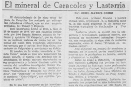 El mineral de Caracoles y Lastarria