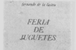 "Feria de juguetes"