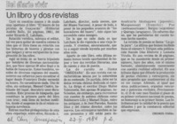 Un libro y dos revistas