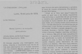 "Cuál es el Dios que pasa?"