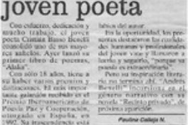 Editan obra de joven poeta