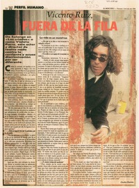 Vicente Ruiz, fuera de la fila