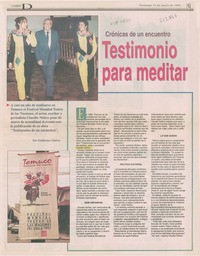 Testimonio para meditar