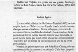 Iniciación sentimental y artística  [artículo] Mariano Aguirre.