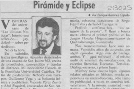 Pirámide y eclipse