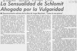 La sensualidad de Schlomit ahogada por la vulgaridad