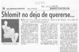 Schlomit no deja de quererse