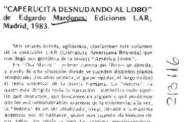 "Caperucita desnudando al lobo"