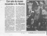 Con sala de museo recuerdan a G. Mostny  [artículo].