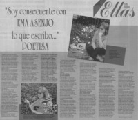 "Soy consecuente con lo que escribo --"