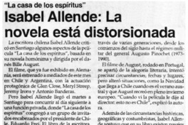 Isabel Allende, la novela está distorsionada