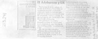 "El Adolescente y usted"