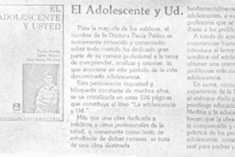 "El Adolescente y usted"