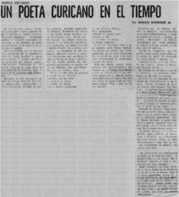 Un poeta curicano en el tiempo