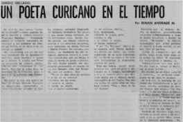 Un poeta curicano en el tiempo