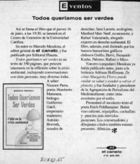 Todos queríamos ser verdes  [artículo].