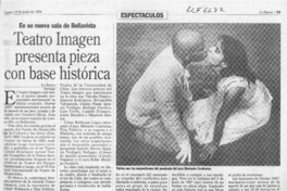 Teatro Imagen presenta pieza con base histórica  [artículo].