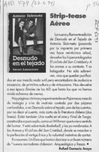 Strip-tease aéreo  [artículo] Rafael Gumucio Araya.