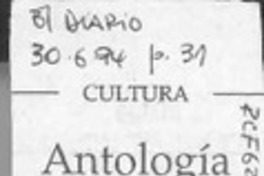 Antología teatral de Sieveking  [artículo].