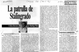 La patrulla de Stalingrado  [artículo] Rodrigo Pinto.