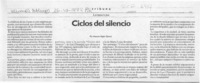 Ciclos del silencio  [artículo] Antonio Rojas Gómez.