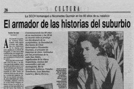 El armador de las historias del suburbio  [artículo] Verónica San Juan.