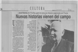 Nuevas historias vienen del campo