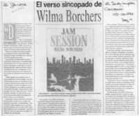 El verso sincopado de Wilma Borchers  [artículo] Daga.
