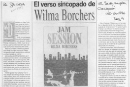 El verso sincopado de Wilma Borchers  [artículo] Daga.