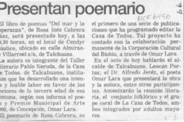Presentan poemario  [artículo].