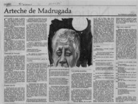 Arteche de madrugada  [artículo] Enrique Lafourcade.