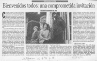 Bienvenidos todos, una comprometida invitación  [artículo] Eduardo Guerrero del Río.