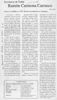 Ramón Carmona Carrasco  [artículo] C. R. I.