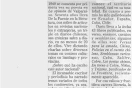 Darío de la Fuente  [artículo] José Flores Leiva.