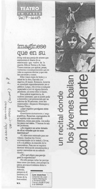 Imagínese que en su  [artículo] W. N.